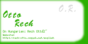 otto rech business card